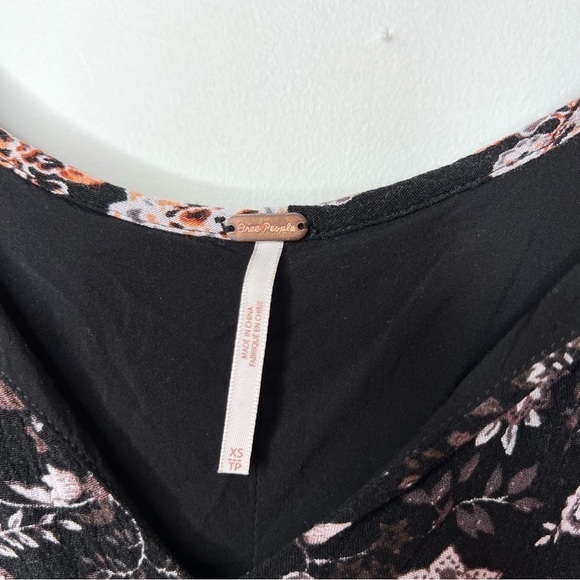 Free People Boho Lucky Loosie Swing Tunic Top Size Extra Small Mini Dress - Picture 7 of 15